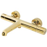 Смеситель для ванны BelBagno Uno UNO-VASM-ORO Золото — фото 1, Для душа и ванны