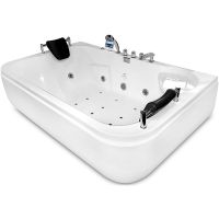 Акриловая ванна Gemy 180х116 G9085 K L с гидромассажем — фото 1, Акриловые ванны