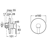 Смеситель для душа Roca L20 5A2A09C00 Хром — фото 2, Для душа и ванны