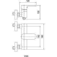 Товар: Смеситель для душа Swedbe Lynx 2320 Хром - фото 3 Смеситель для душа Swedbe Lynx 2320 Хром — фото 3, Смеситель для душа