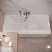 Акриловая ванна Corpa Nera Bellini 170x75 CN05019WH без гидромассажа — фото 4, Акриловые ванны