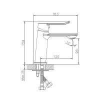 Смеситель для раковины Haiba HB10556 Хром — фото 2, Смесители для раковины
