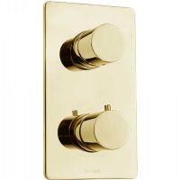 Смеситель для душа Bossini Oki New Z00002.021 с термостатом Золото — фото 1, Смеситель для душа