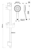 Душевой гарнитур Eiger арт. SSS1101, ESKO — фото 2, Душевые гарнитуры