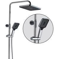 Душевая система ALMAes GaLaxy с термостатом Хром арт-SDI-1803 — фото 3, Душевые стойки