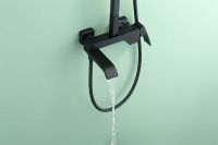 Душевая система Raglo Черная матовая арт-R02.24.06 — фото 2, Душевые стойки