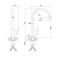 Смеситель для кухни Iddis Kitchen Хром арт-K05STJ0i05 — фото 3, Смесители для кухни