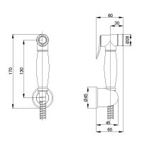 Товар: Гигиенический душ Veragio Kit 30815 Бронза - фото 2 Гигиенический душ Veragio Kit 30815 Бронза — фото 2, Гигиенические души