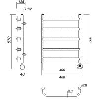 Товар: Электрический полотенцесушитель Domoterm Стефано П5 400x500 АБР ER Античная бронза - фото 2 Электрический полотенцесушитель Domoterm Стефано П5 400x500 АБР ER Античная бронза — фото 2, Электрические полотенцесушители