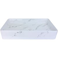 Раковина-чаша Bronze de Luxe Lacio 60 1061BM Белая — фото 1, Раковины накладные