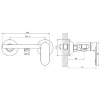 Гигиенический душ со смесителем Haiba HB5516-7 Черный матовый — фото 2, Гигиенические души