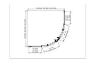 Товар: AQ ARI RO 08020BL Душевой уголок 1/4 круга, двери раздвижные 800x800x2000, профиль черный, стекло пр - фото 5 AQ ARI RO 08020BL Душевой уголок 1/4 круга, двери раздвижные 800x800x2000, профиль черный, стекло пр — фото 5, Прямоугольные душевые уголки