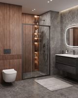 Душевая дверь CEZARES MOLVENO-BF-3-120-C-GM-IV — фото 1, Раздвижные душевые двери