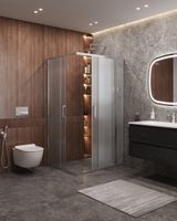 Товар: Душевой уголок CEZARES MOLVENO-AH-21-100+20-P-Cr - фото 2 Душевой уголок CEZARES MOLVENO-AH-21-100+20-P-Cr — фото 2, Прямоугольные душевые уголки