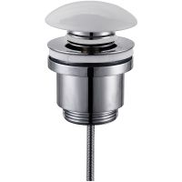 Донный клапан Raglo R600.01.38 click-clack Белый матовый — фото 1, Донные клапаны