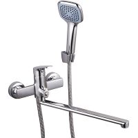 Смеситель для ванны Melodia della vita Waltz MDV30141 универсальный Хром — фото 1, Смеситель для ванны