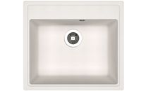 Dr.Gans Мойка "Ника" 570, белый СМс — фото 1, Кухонные мойки