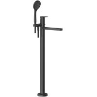 Смеситель для ванны Gessi Emporio Via Manzoni 24982#299 Черный матовый — фото 1, Смесители напольные