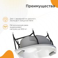 Товар: Акриловая ванна Radomir Сорренто 130x130 1-01-0-0-1-039 без гидромассажа - фото 3 Акриловая ванна Radomir Сорренто 130x130 1-01-0-0-1-039 без гидромассажа — фото 3, Ванны