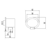 Шланговое подключение Lemark LM8026C Хром — фото 2, Комплектующие для душевого оборудования