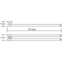 Товар: Dill K-3931 Держатель полотенец двойной - фото 5 Dill K-3931 Держатель полотенец двойной — фото 5, Прочие аксессуары и комплектующие