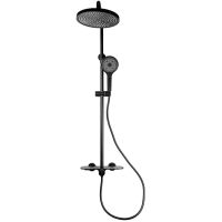 Душевая система Bronze de Luxe Icon 80112CB Черная матовая — фото 2, Душевые стойки