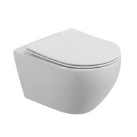 Унитаз подвесной безободковый с сиденьем CEZARES STREAM CZR-2426-TH-TOR/SC — фото 1, Подвесные унитазы