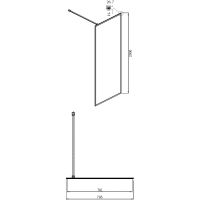 Товар: Душевая перегородка Ambassador Walk-in 80х200 15031220 профиль Черный стекло прозрачное - фото 2 Душевая перегородка Ambassador Walk-in 80х200 15031220 профиль Черный стекло прозрачное — фото 2, Душевые перегородки