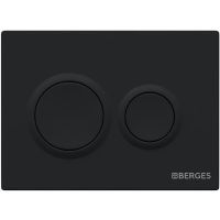Товар: Клавиша смыва Berges Novum O5 040065 Soft Touch Черная - фото 1 Клавиша смыва Berges Novum O5 040065 Soft Touch Черная — фото 1, Кнопки смыва