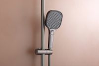 Душевая система Raglo R22.26.09 с термостатом Графит матовый — фото 17, Душевые стойки