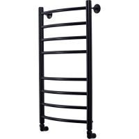 Водяной полотенцесушитель Comfysan Noumi W-8 80x40 013806 Черный матовый — фото 1, Водяные полотенцесушители