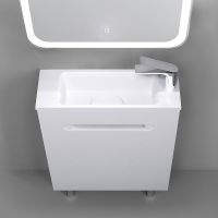 Раковина Jorno Modul 50 Mol.08.50/W/JR Белая — фото 8, Раковины встраиваемые сверху