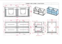 База под раковину CEZARES TIFFANY 54956 Blu Petrolio — фото 2, Тумбы под раковину