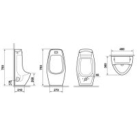 Писсуар Laguraty Sensor 512 Белый — фото 3, Писсуары