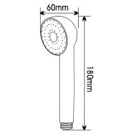 Товар: Ручной душ Melodia della vita Prime MKP20548P Хром - фото 2 Ручной душ Melodia della vita Prime MKP20548P Хром — фото 2, Лейки для душа