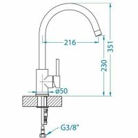 Товар: Смеситель для кухни Alveus Roxa G91 Carbon 1129039 Угольный - фото 2 Смеситель для кухни Alveus Roxa G91 Carbon 1129039 Угольный — фото 2, Смесители для кухни
