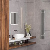 Электрический полотенцесушитель Aringa Токио 120x15 AR03031WH Белый — фото 2, Электрические полотенцесушители