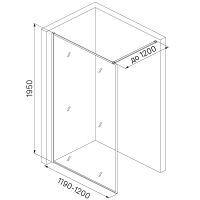 Товар: Душевая перегородка Iddis Slide 120 SLI8GS2i23 профиль Графит стекло прозрачное - фото 2 Душевая перегородка Iddis Slide 120 SLI8GS2i23 профиль Графит стекло прозрачное — фото 2, Душевые перегородки
