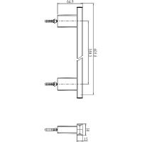 Душевая штанга Swedbe Calypso 5044 Хром — фото 2, Штанги для душа