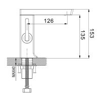 Смеситель для раковины Rose R18H R1801H Черный матовый — фото 2, Смесители для раковины