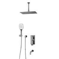 A171668 Встраиваемый комплект для ванны с верхней душевой насадкой, лейкой и изливом — фото 3, Встраиваемые душевые комплекты