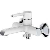 Смеситель для ванны Haiba HB60805-8 Белый Хром — фото 1, Для душа и ванны