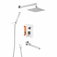 Душевая система Swedbe Platta 5546 Хром — фото 2, Встраиваемые душевые комплекты