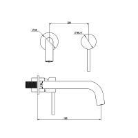 Смеситель для раковины Bronze de Luxe Scandi 14511W Белый глянцевый — фото 2, Смесители для раковины