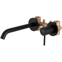 Смеситель для раковины Remer X-Style X15PLNO Черный матовый — фото 1, Смесители для раковины