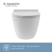 Товар: Комплект унитаза с инсталляцией Aqueduto Ovo AQDS010T с сиденьем Микролифт и Белой глянцевой клавише - фото 22 Комплект унитаза с инсталляцией Aqueduto Ovo AQDS010T с сиденьем Микролифт и Белой глянцевой клавише — фото 22, Комплекты унитаз + инсталляция