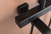 Товар: Душевая система Raglo с термостатом Черная матовая арт-R22.26.06 - фото 11 Душевая система Raglo с термостатом Черная матовая арт-R22.26.06 — фото 11, Душевые стойки