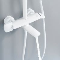 Душевая система Rose R39C Белая матовая арт-R3936C — фото 5, Душевые стойки