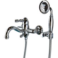 Смеситель для ванны Bronze de Luxe Tiffany 1904CR Хром — фото 1, Смеситель для ванны