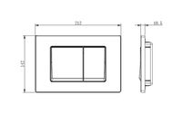 Товар: TDI-0000005 (010B) Панель смыва Small Хром глянец (клавиши квадрат) для INS-0000018 с верхней кнопко - фото 2 TDI-0000005 (010B) Панель смыва Small Хром глянец (клавиши квадрат) для INS-0000018 с верхней кнопко — фото 2, Кнопки смыва
